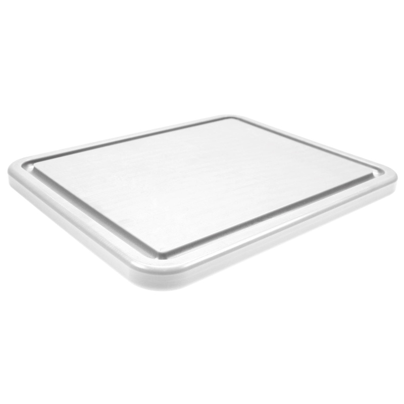 Polypres Schneidebrett GN 1/1 53x32.5cm H2cm weiss mit Saftrille 038.001.004