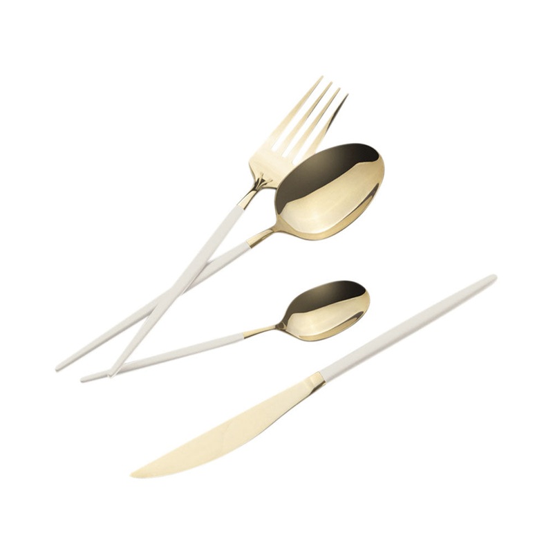 Berlinger Haus Kchenbedarf Haus 24 teiliges Besteckset matt cream Sahara Collection