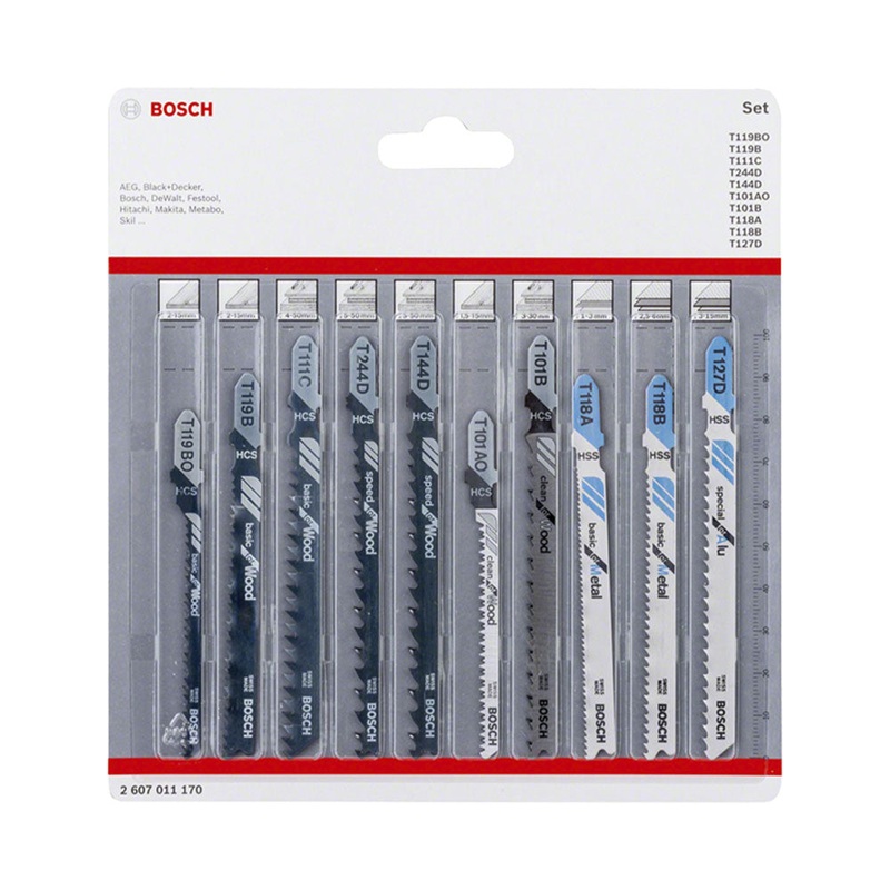 Bosch Bosch Zubehr Blister Set STB 10-Stk. Wood & Metal
