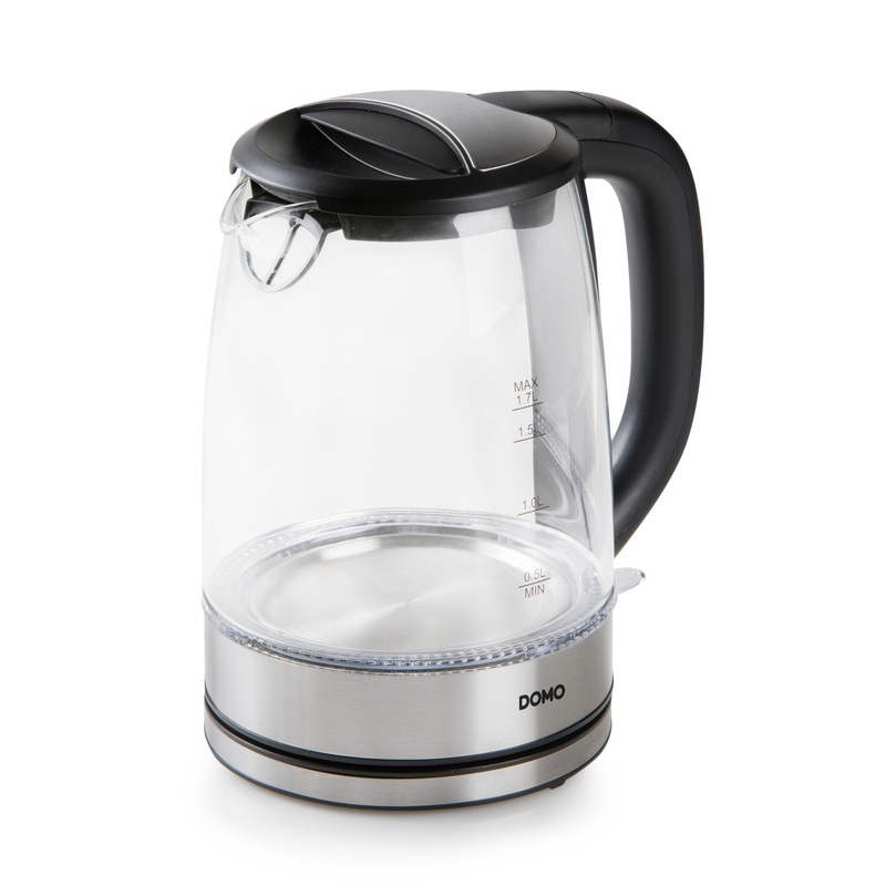 Domo Wasserkocher DO9266WK, Glas, 1.7 Liter