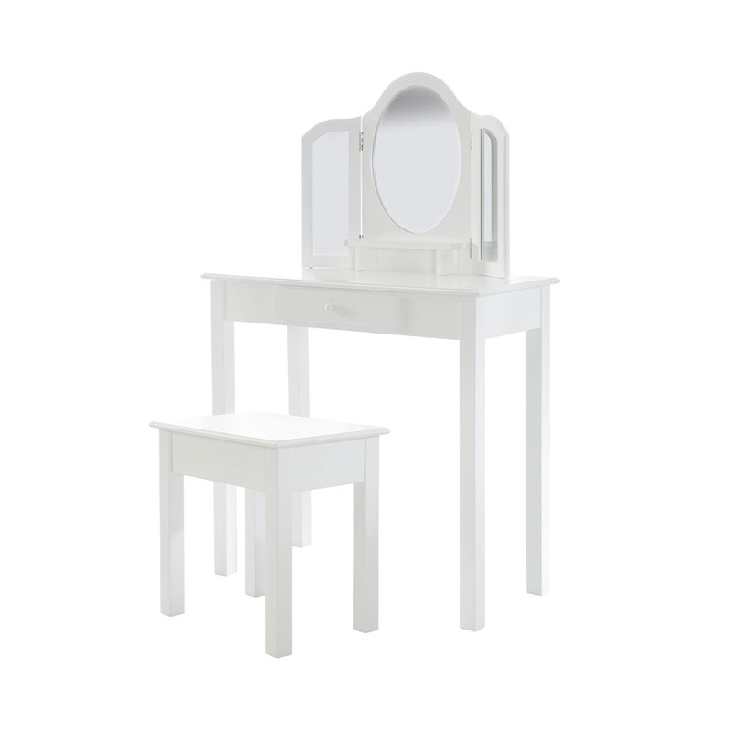 roba Kinderzimmer Schminktisch-Set mit Hocker