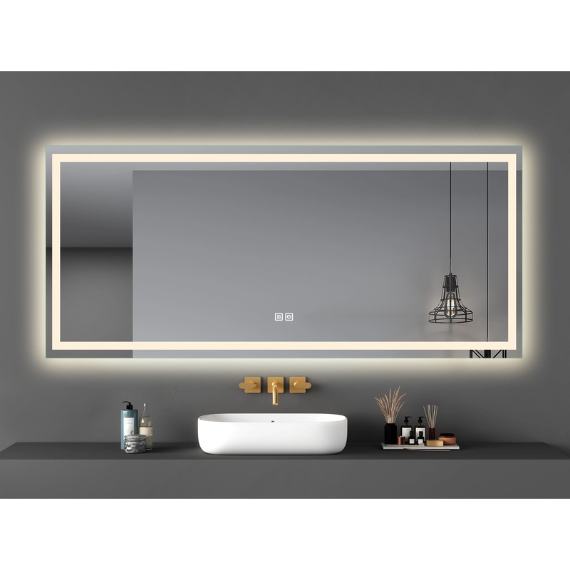 Spa Solutions LED Spiegel Mirrora High End mit allen Funktionen 180 cm x 80 cm