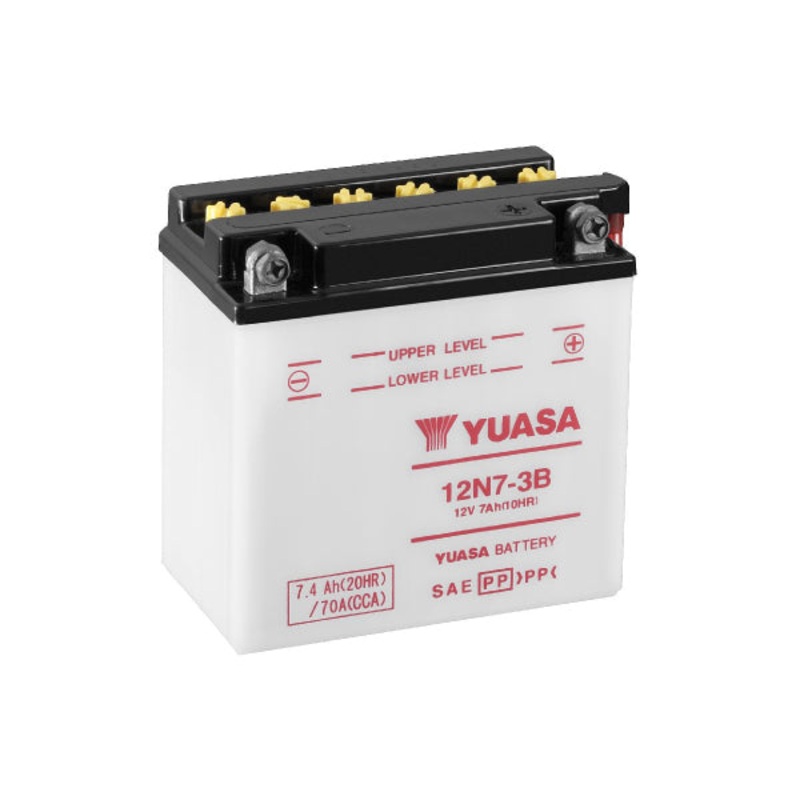 YUASA Fahrzeugbatterie Conventional 12V/7Ah/70A LxBxH: 135 // 75 // 133 // S:0