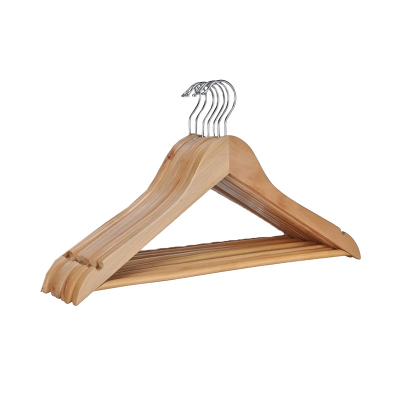 FS-STAR Zubehr Haushalt Kleiderbgel Holz 6er Set
