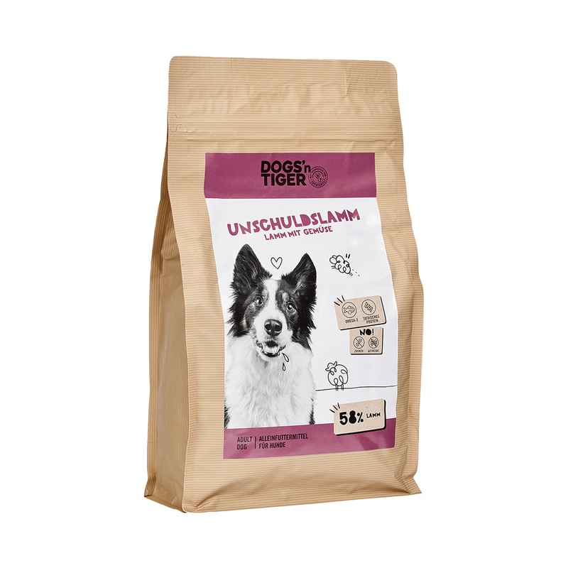 Dogs`n Tiger Hund Futter TF Hund Unschuldslamm 2Kg