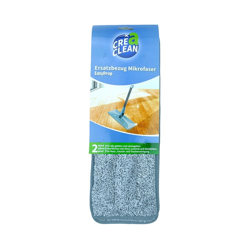CREaCLEAN Reinigen & Pflegen Ersatzpads fr Mop Easy Prob 2 Stck