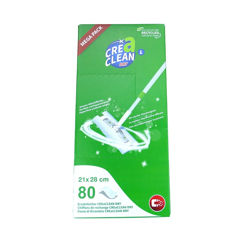 CREaCLEAN Reinigen & Pflegen Ersatztcher trocken L 80 Stck