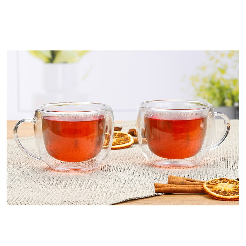 FS-STAR Kchenbedarf Teeglas 2er Set doppelwandig