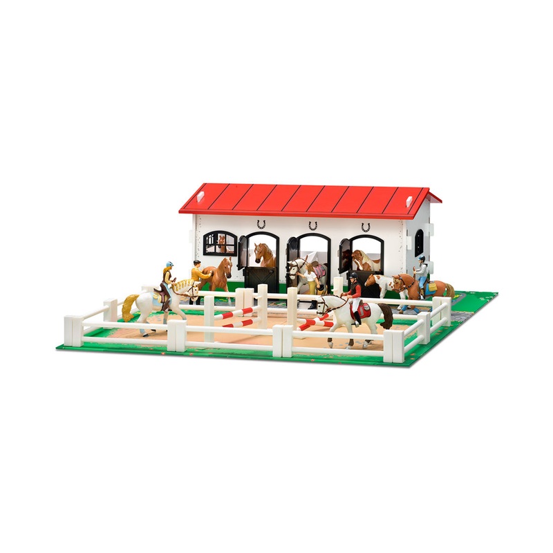 MICKI Kinder Stall mit Koppel