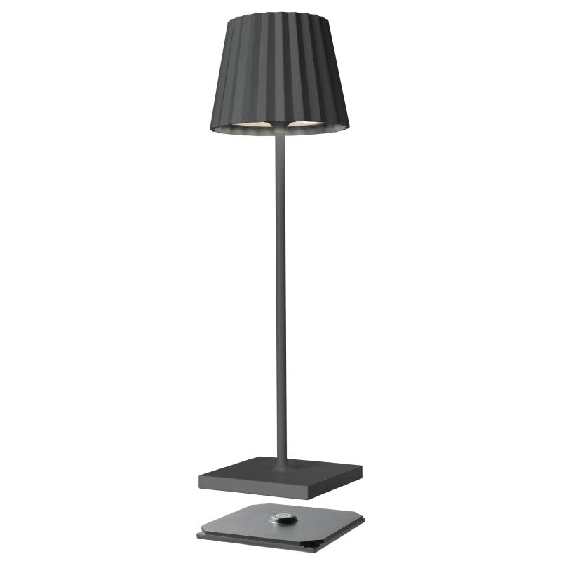 Sompex Tischlampe TROLL 2.0 anthrazit 38cm