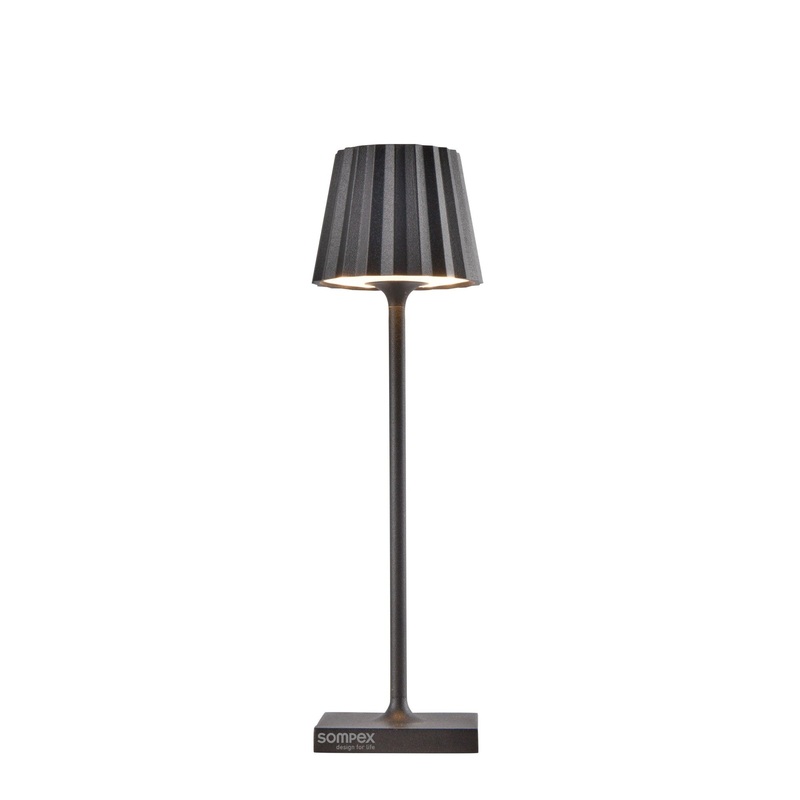 Sompex Tischlampe Troll nano anthrazit, 21cm
