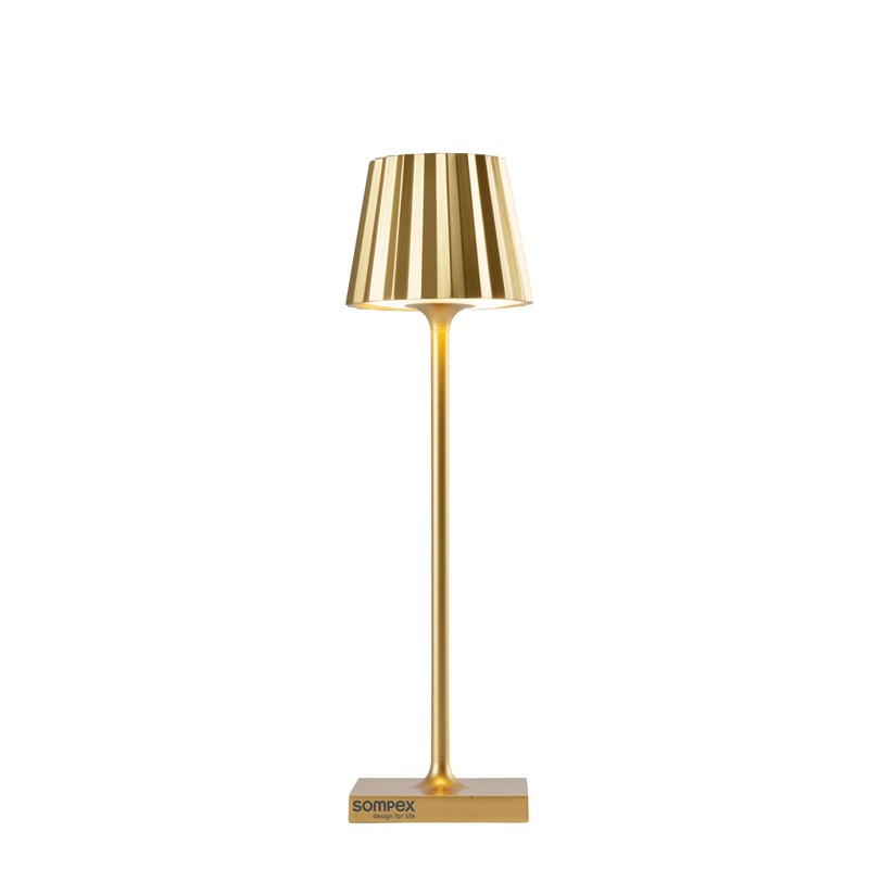 Sompex Tischlampe Troll nano gold, 21cm