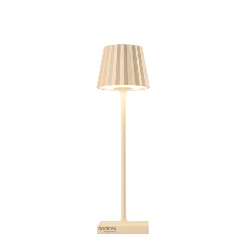 Sompex Tischlampe Troll nano sand, 21cm
