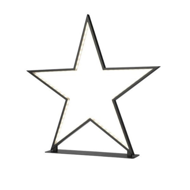 Sompex Weihnachtsbeleuchtung LED Stern LUCY schwarz 50cm