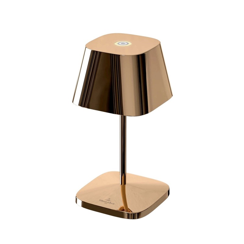 VilleroyBoch Tischlampe mit Akku Neapel 2.0 rosegold