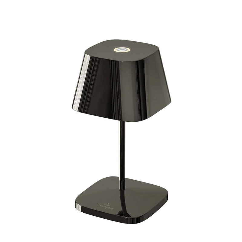 VilleroyBoch Tischlampe mit Akku Neapel 2.0 schwarzchrom