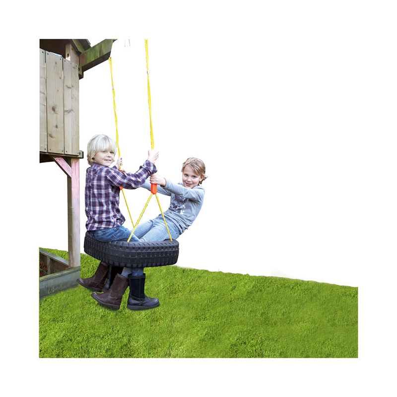 Eddy Toys Freizeit Outdoor Schaukelreifen 57x57x15cm schwarz