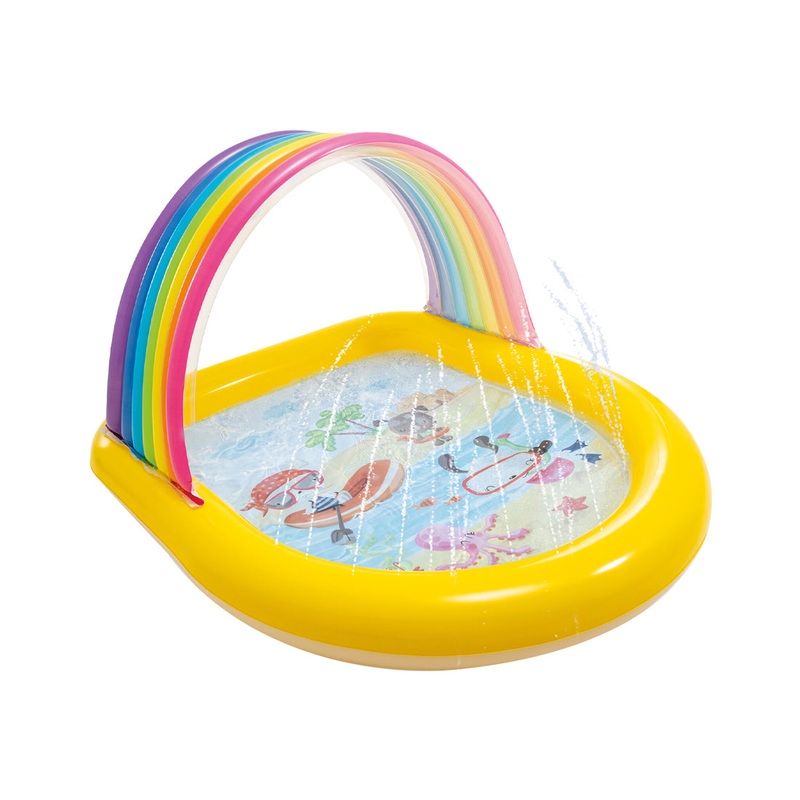 INTEX Freizeit Outdoor Regenbogen-Planschbecken