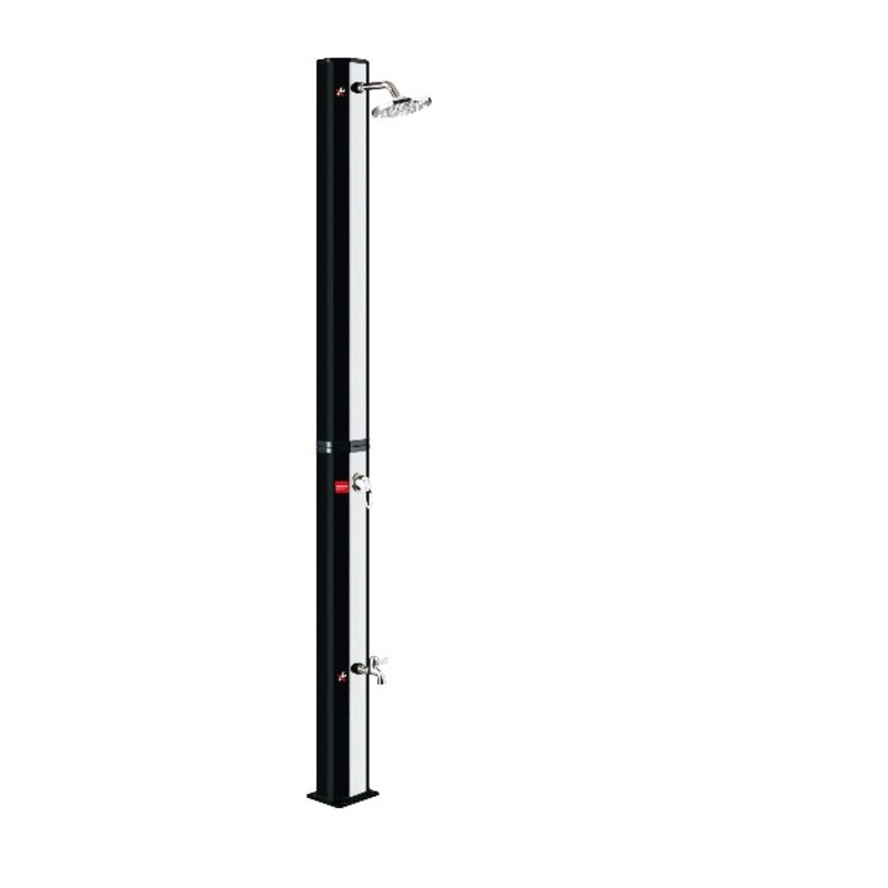 Spa Solutions Zubehr-Whirlpool Outdoor Regendusche beheizt Silber