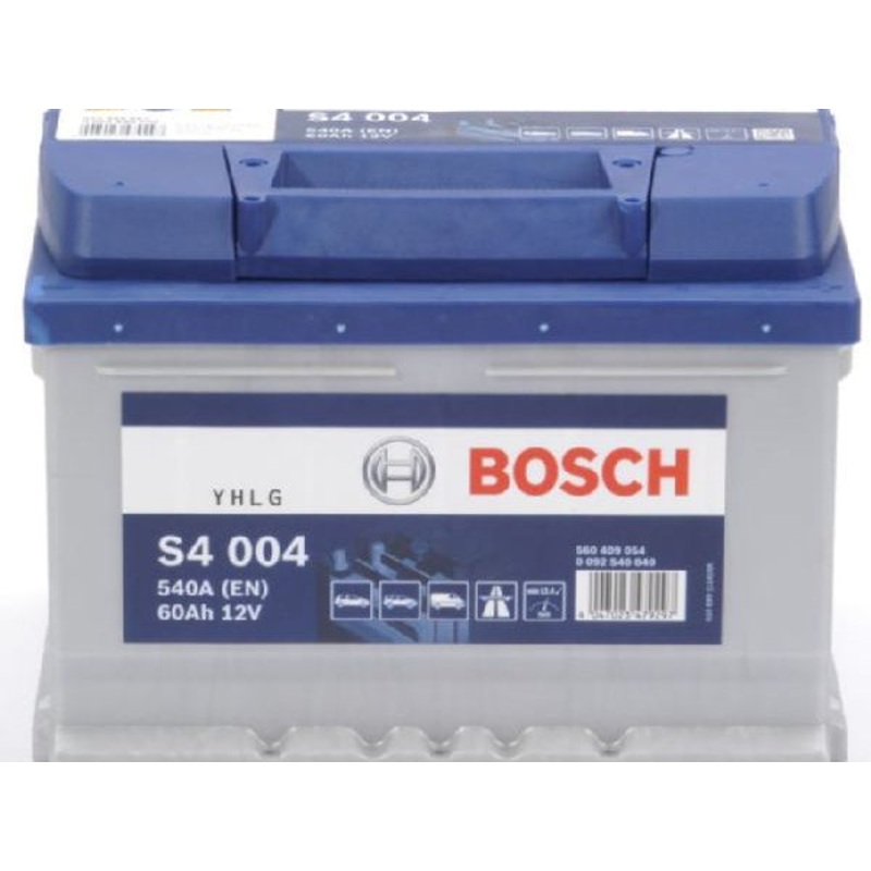BOSCH Fahrzeugbatterie Starterbatterie Bosch 12V/60Ah/540A LxBxH 242x175x175mm/S:0