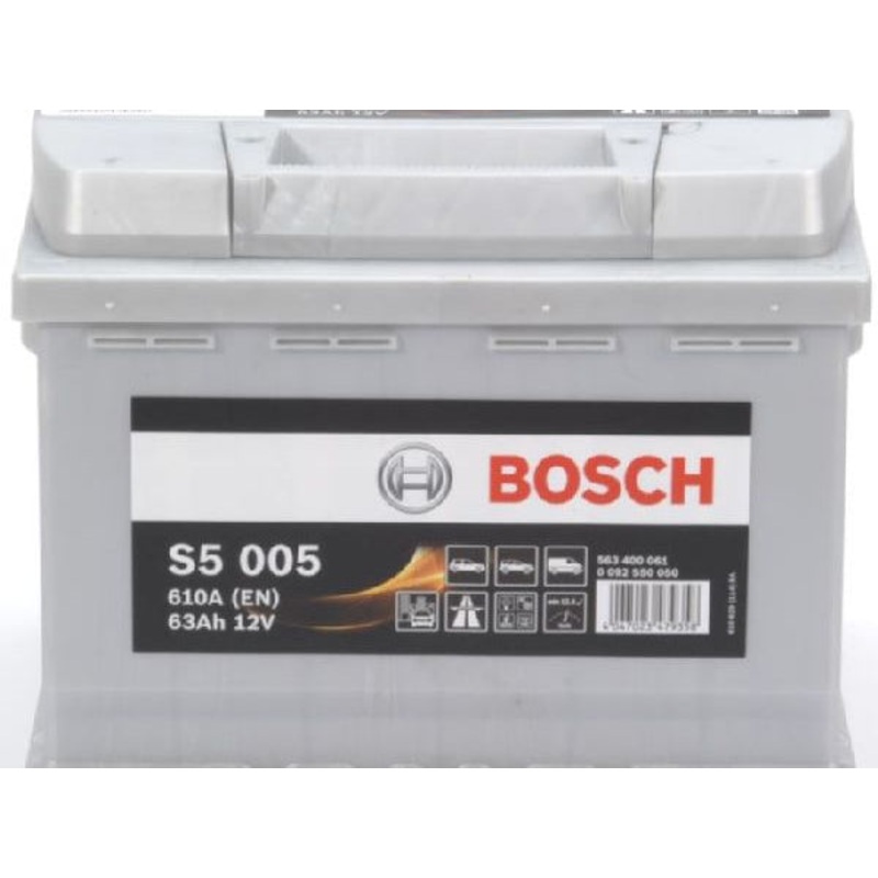 BOSCH Fahrzeugbatterie Starterbatterie Bosch 12V/63Ah/610A LxBxH 242x175x190mm/S:0