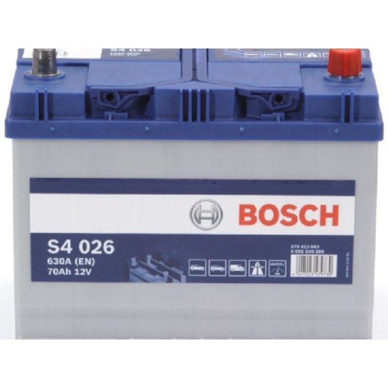 BOSCH Fahrzeugbatterie Starterbatterie Bosch 12V/70Ah/630A LxBxH 261x175x220mm/S:0