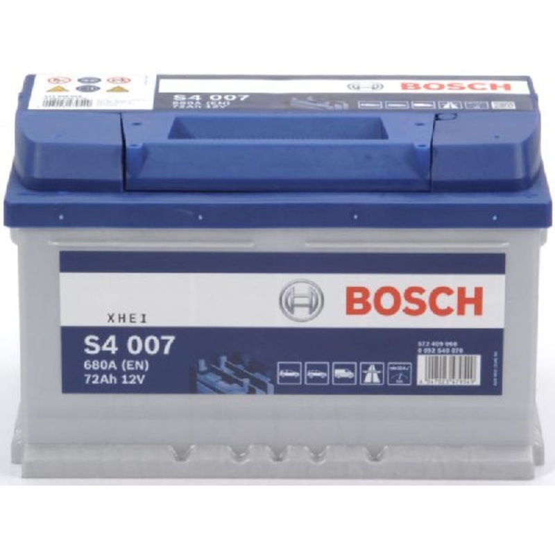 BOSCH Fahrzeugbatterie Starterbatterie Bosch 12V/72Ah/680A LxBxH 278x175x175mm/S:0