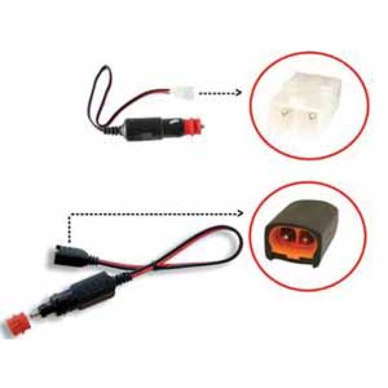 C-tek Fahrzeugbatterie Ladegerte Adapter Zigaretten-Stecker Stecker orange