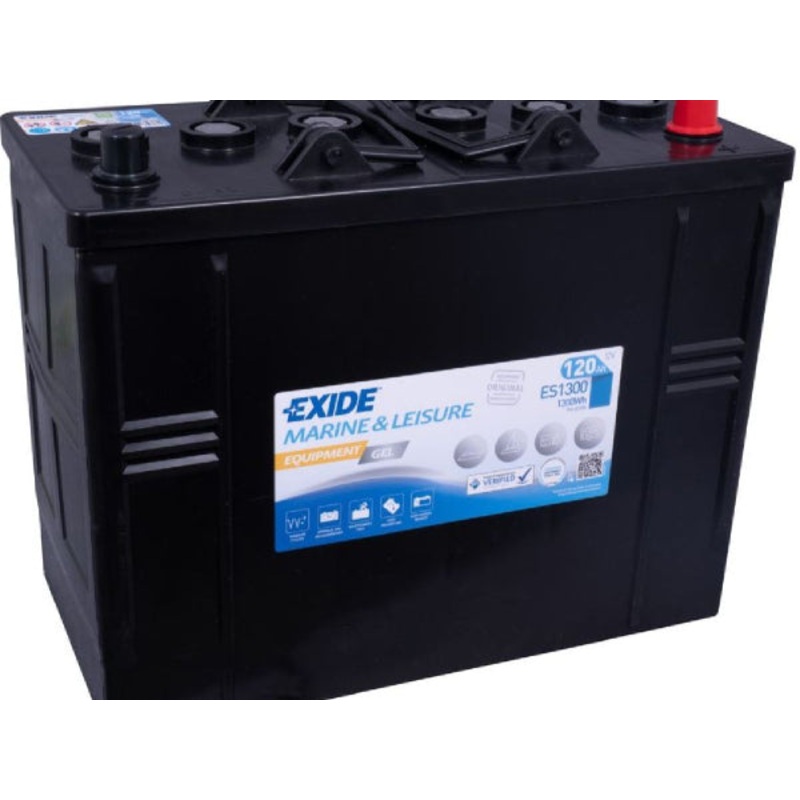 Exide Fahrzeugbatterie Equipment Gel 12V/120Ah/750A LxBxH 345x175x290mm/B0/S:0