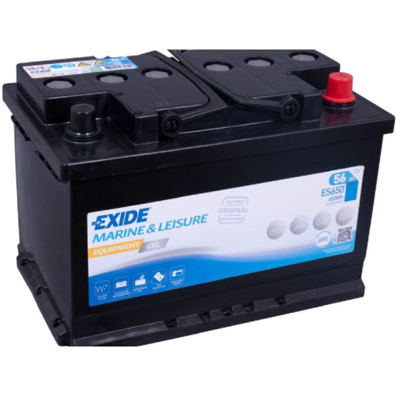 Exide Fahrzeugbatterie Equipment Gel 12V/56Ah/460A LxBxH 278x175x190mm/B13/S:0