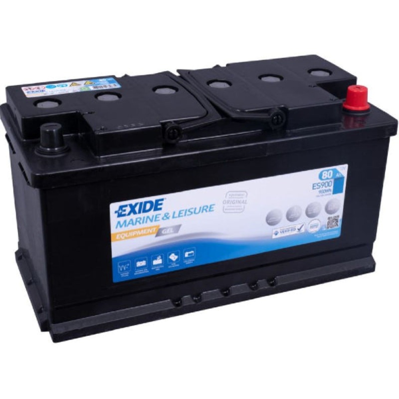 Exide Fahrzeugbatterie Equipment Gel 12V/80Ah/540A LxBxH 353x175x190mm/B13/S:0