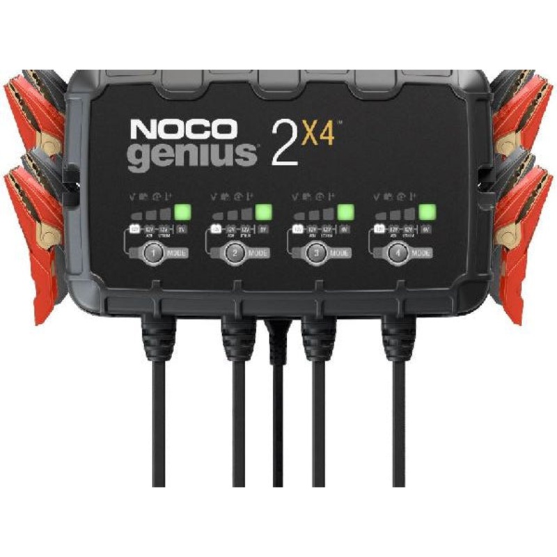 NOCO Fahrzeugbatterie Ladegerte Genius 2x4 Batterieladegert 4x2A/6-12V