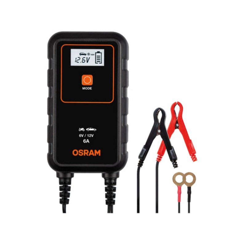 OSRAM Fahrzeugbatterie Ladegerte Batterieladegert 6A/6-12V