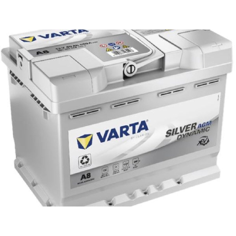 VARTA Fahrzeugbatterie AGM-Batterie 12V/60Ah/680A