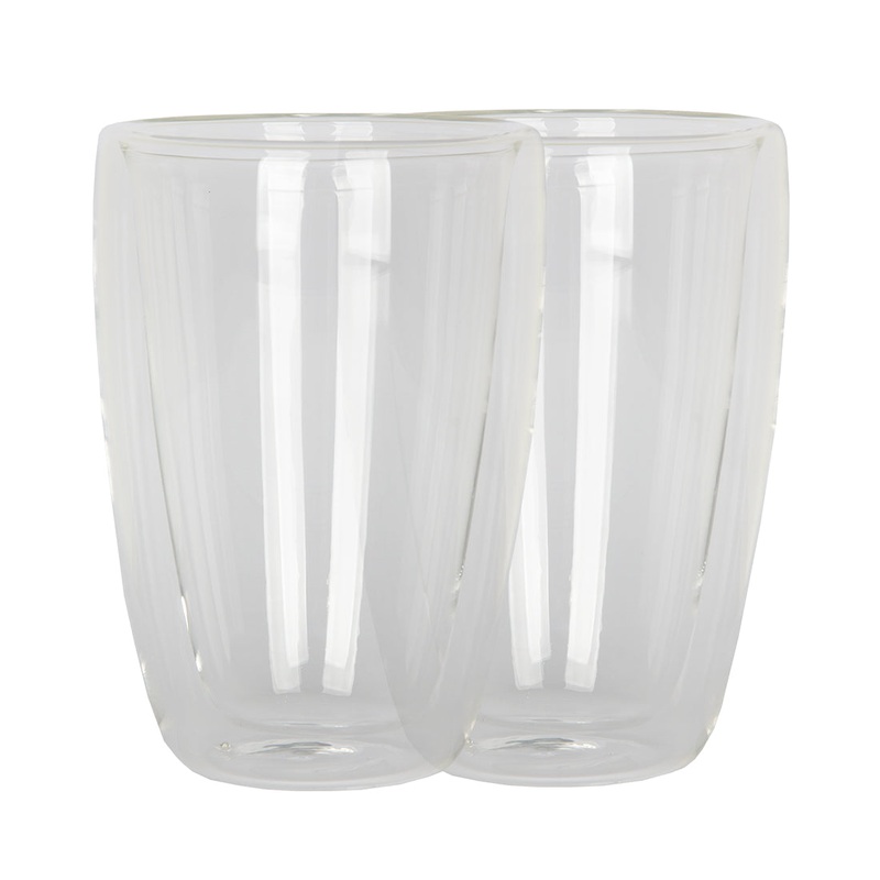 FS-STAR Kchenbedarf FS Star Latte Macchiato-Glas 2er Set Doppelwandig