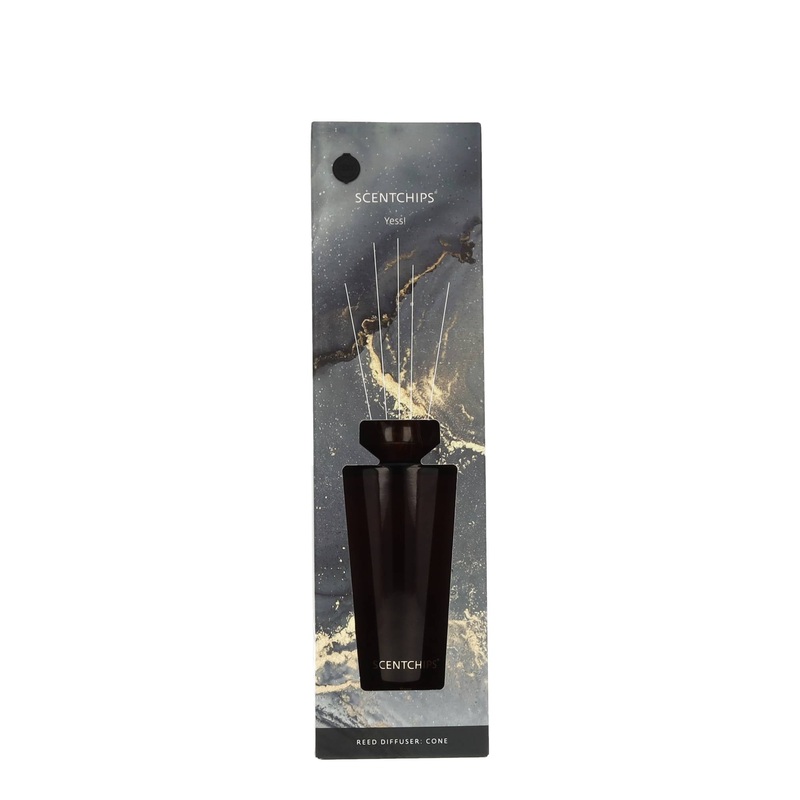 Scentchips Diffuser Cone Yess Reed inkl Glas und Stbchen XL 500 ml