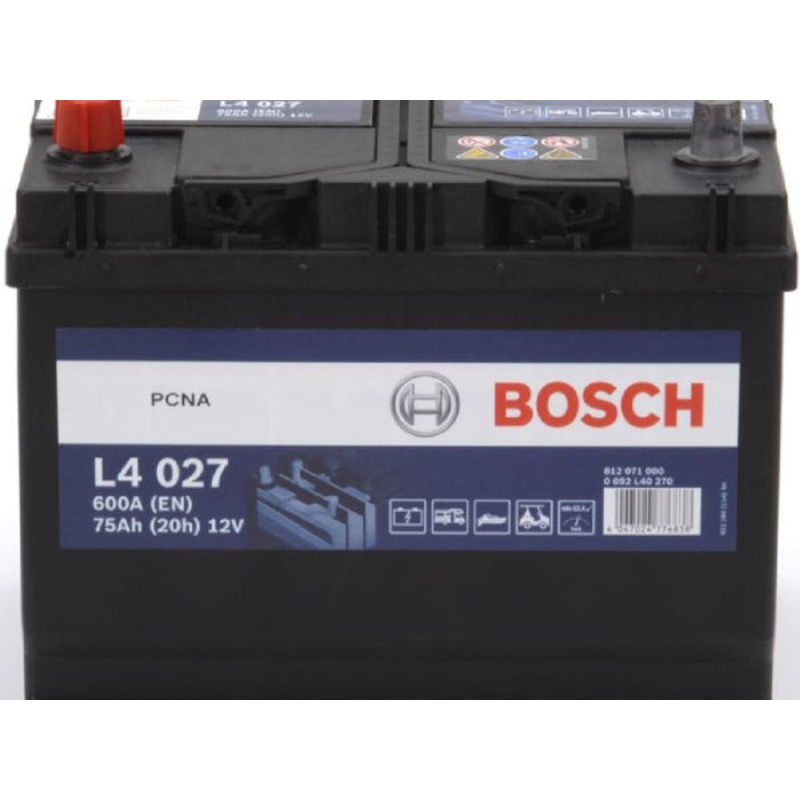 BOSCH Fahrzeugbatterie Starterbatterie Bosch 12V/75Ah/600A
