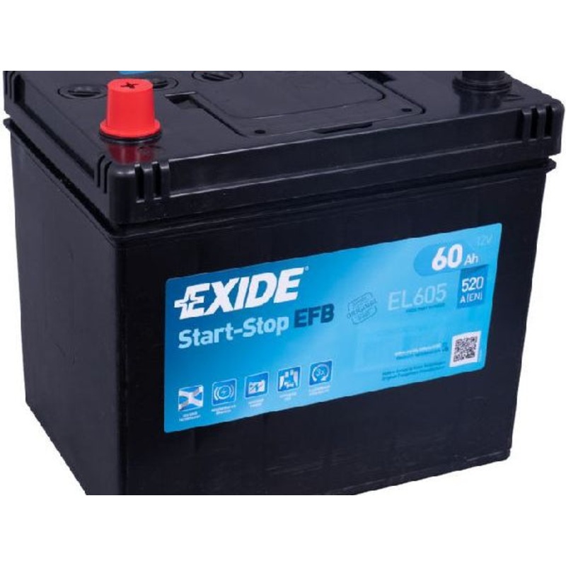 Exide Fahrzeugbatterie Start-Stop EFB 12V/60Ah/520A