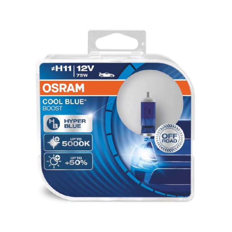 OSRAM Ersatzlampe COOL BLUE BOOST Duo Box H11 12V 75W PGJ1