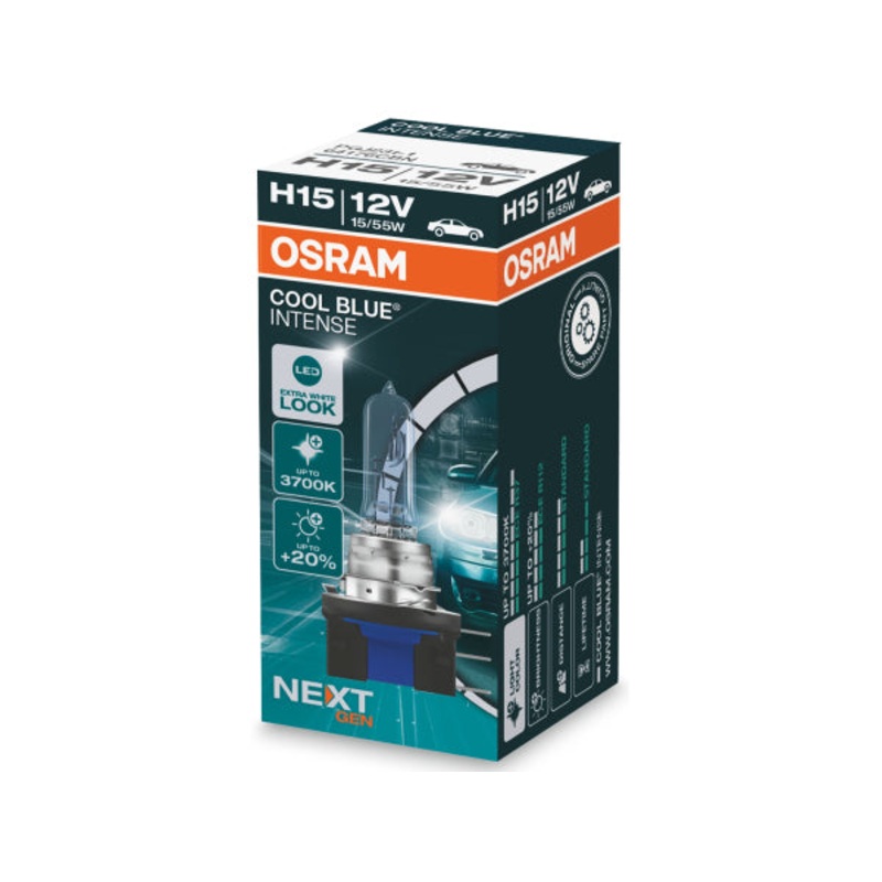 OSRAM Ersatzlampe Cool blue intense H15 12V 55/15W