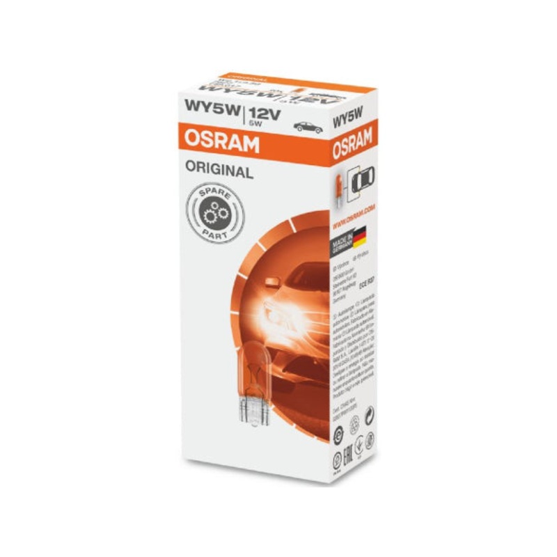 OSRAM Ersatzlampe gelb 12V 5W W2,1x9,5d