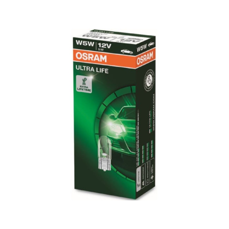 OSRAM Ersatzlampe Glassockellampe ULTRA LIFE 12V 5W