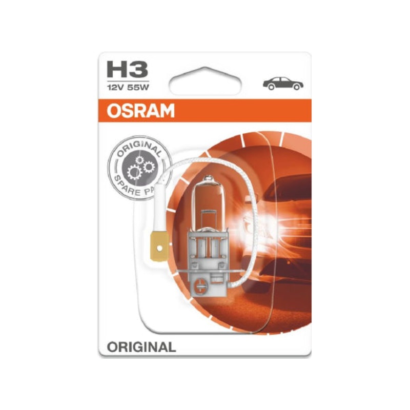 OSRAM Ersatzlampe H3 12V 55W PK22s Blister VPE1