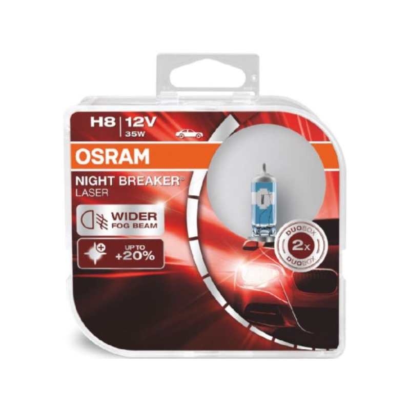 OSRAM Ersatzlampe Laser Duobox H8 12V 35W PGJ19-1
