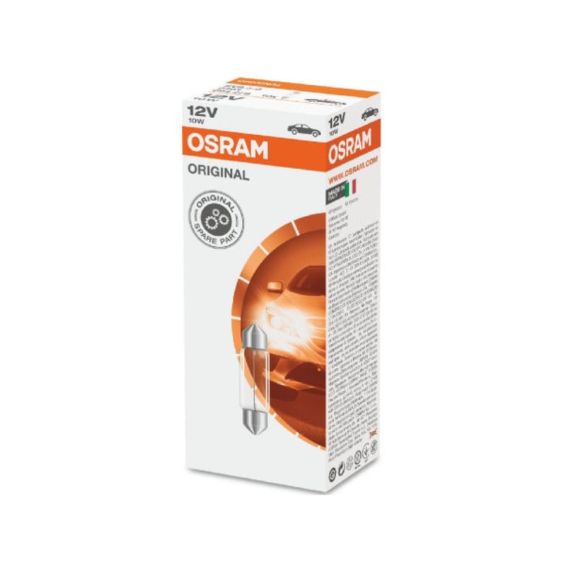 OSRAM Ersatzlampe Soffittenlampe 12V 10W SV8,5-8 35x11mm