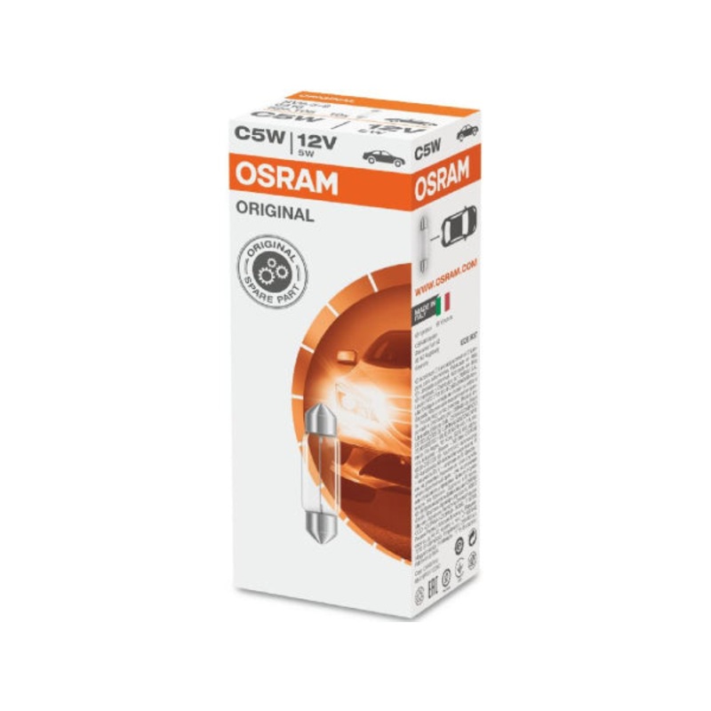 OSRAM Ersatzlampe Soffittenlampe 12V 5W SV 8,5-8 35x11mm