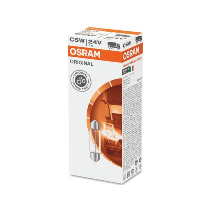 OSRAM Ersatzlampe Soffittenlampe 24V 5W SV8,5-8 35x11mm
