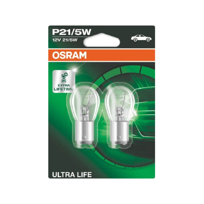 OSRAM Ersatzlampe ULTRA LIFE 12V 21/5W BAY15d
