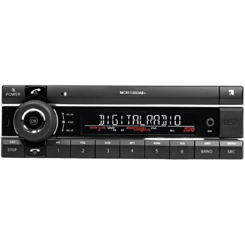 KIENZLE Autoradio MCR-1120DAB+ Tuner Fixed Front 12V