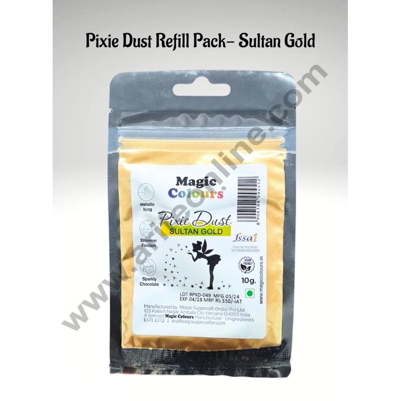 Magic Colours Pixie Dust-Sultan Gold Refill Pack (10gm)